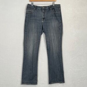Chico's Blue Platinum Straight Leg Jeans 34x30
